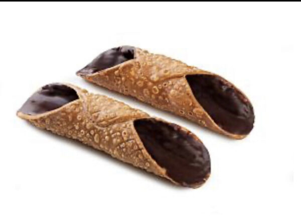 Chocolate sicilian cannoli shells small