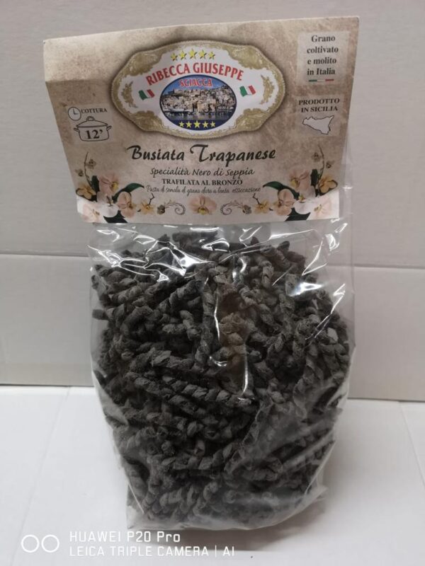 PASTA BUSIATA SPECIALITA' NERO DI SEPPIA GR 500 