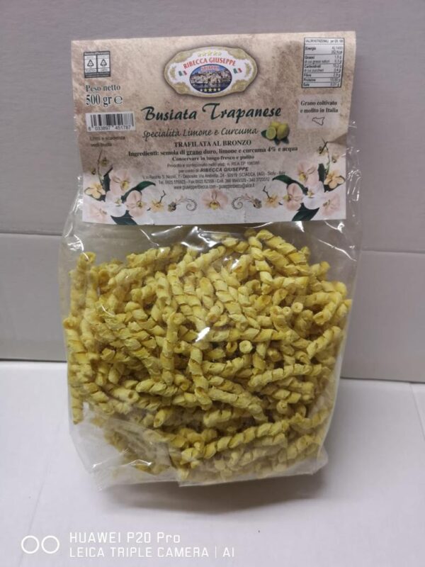 PASTA BUSIATA SPECIALITA' LIMONE E CURCUMA GR 500 