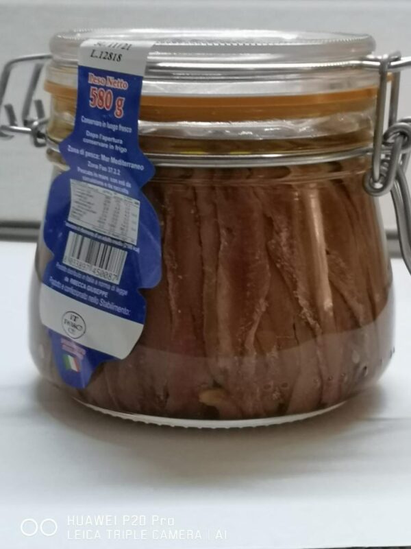 Anchovies marinated in sunflower oil 580gr