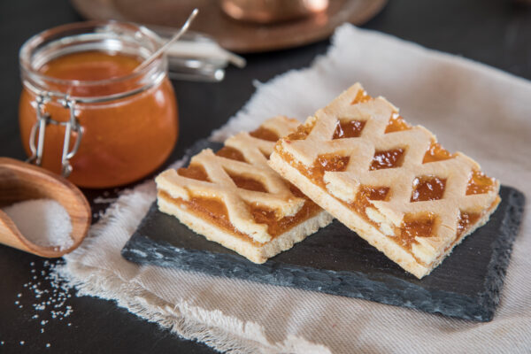 Gluten Free crostata slice apricot